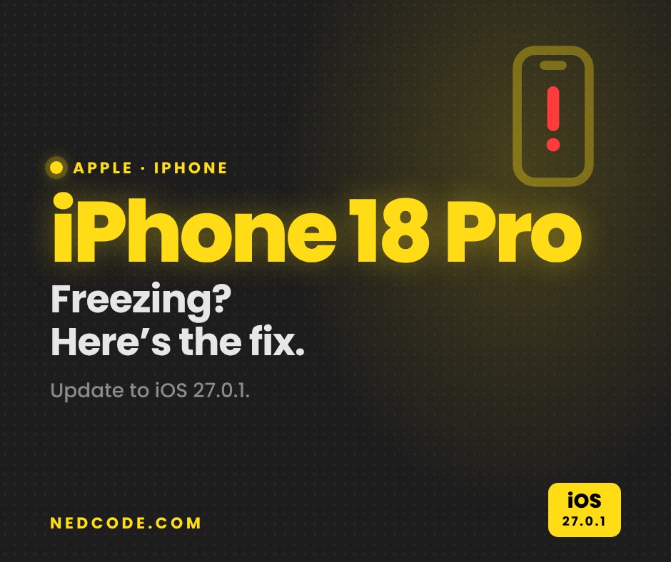 iPhone 18 Pro freezing? Here’s the fix.